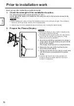 Preview for 18 page of Panasonic TY-CE85PS12 Installation Instructions Manual