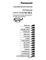 Preview for 1 page of Panasonic TY-EP3D10EB Operating Instructions Manual