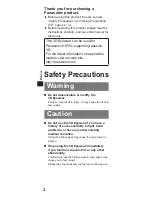 Preview for 2 page of Panasonic TY-EP3D10EB Operating Instructions Manual