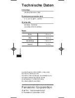 Preview for 16 page of Panasonic TY-EP3D20E Operating Instructions Manual