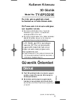 Preview for 37 page of Panasonic TY-EP3D20E Operating Instructions Manual