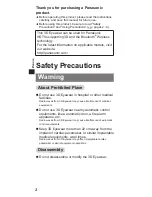 Preview for 2 page of Panasonic TY-ER3D5ME Operating Instructions Manual