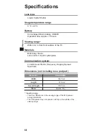 Preview for 14 page of Panasonic TY-ER3D5ME Operating Instructions Manual