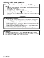 Preview for 8 page of Panasonic TY-EW3D10U Operating Instructions Manual