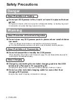 Preview for 2 page of Panasonic TY-EW3D2LU Operating Instructions Manual