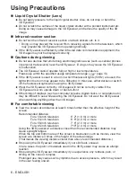 Preview for 6 page of Panasonic TY-EW3D2LU Operating Instructions Manual