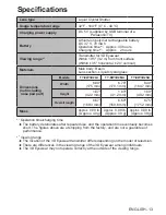 Preview for 13 page of Panasonic TY-EW3D2LU Operating Instructions Manual