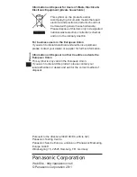 Preview for 14 page of Panasonic TY-EW3D3LE Operating Instructions Manual