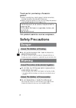 Preview for 2 page of Panasonic TY-EW3D3LU Operating Instructions Manual