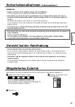 Preview for 13 page of Panasonic TY-FB11DHD Operating Instructions Manual