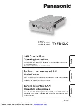 Предварительный просмотр 1 страницы Panasonic TY-FB12LC Operating Instructions Manual