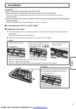 Предварительный просмотр 3 страницы Panasonic TY-FB12LC Operating Instructions Manual