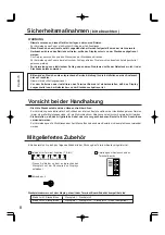 Preview for 8 page of Panasonic TY-FB9BD Operating Instructions Manual