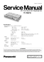 Preview for 1 page of Panasonic TY-FB9TE Service Manual