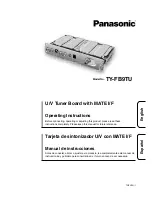 Panasonic TY-FB9TU Operating Instructions Manual preview