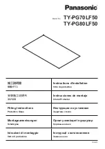 Panasonic TY-PG70LF50 Fitting Instructions Manual preview