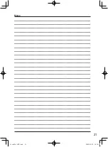 Preview for 21 page of Panasonic TY-RM09SL Operating Instructions Manual