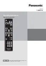 Panasonic TY-RM50VW Operating Instruction preview