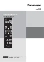 Preview for 1 page of Panasonic TY-RM50VW Operating	 Instruction
