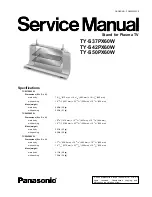 Panasonic TY-S37PX60W Service Manual preview