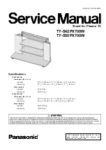 Preview for 1 page of Panasonic TY-S42PX700W Service Manual