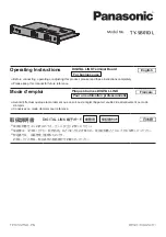 Panasonic TY-SB01DL Operating Instructions Manual preview