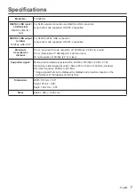 Предварительный просмотр 7 страницы Panasonic TY-SB01DL Operating Instructions Manual