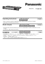 Preview for 1 page of Panasonic TY-SB01SS Operating Instructions Manual