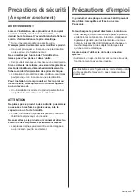 Preview for 7 page of Panasonic TY-SB01SS Operating Instructions Manual