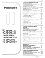 Preview for 1 page of Panasonic TY-SP37P4-K Operating Instructions Manual