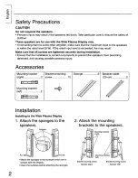 Preview for 2 page of Panasonic TY-SP37P4-K Operating Instructions Manual