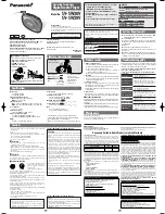 Panasonic TY-SP37P4-K Operating Instructions preview