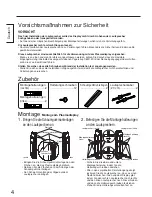 Предварительный просмотр 4 страницы Panasonic TY-SP37P8W-K Installation Instructions Manual