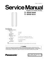 Preview for 1 page of Panasonic TY-SP58P10CK Service Manual