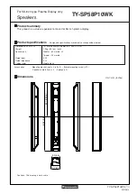 Panasonic TY-SP58P10WK Product Specifications предпросмотр