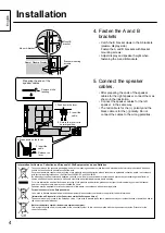 Preview for 4 page of Panasonic TY-SP65P11WK Installation Instructions Manual