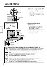 Предварительный просмотр 16 страницы Panasonic TY-SP65P11WK Installation Instructions Manual