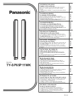 Panasonic TY-SP65P11WK Installation Instructions preview