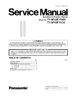 Panasonic TY-SP65P11WK Service Manual preview