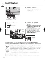 Предварительный просмотр 4 страницы Panasonic TY-SP65PV500 Installation Instructions Manual