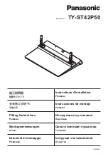 Panasonic TY-ST42P50 Fitting Instructions Manual предпросмотр