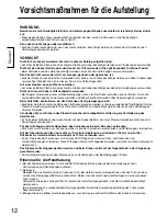 Предварительный просмотр 12 страницы Panasonic TY-ST42PX500 Installation Instructions Manual