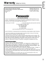 Preview for 5 page of Panasonic TY-ST42PX5W Installation Instructions Manual