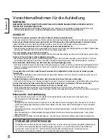 Preview for 6 page of Panasonic TY-ST42PX5W Installation Instructions Manual