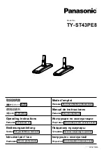 Preview for 1 page of Panasonic TY-ST43PE8 Operating Instructions Manual