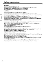 Preview for 14 page of Panasonic TY-ST43PE8 Operating Instructions Manual