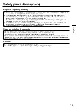 Preview for 15 page of Panasonic TY-ST43PE8 Operating Instructions Manual