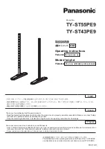 Panasonic TY-ST55PE9 Operating Instructions Manual предпросмотр