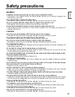 Предварительный просмотр 13 страницы Panasonic TY-ST58PF20 Installation Instructions Manual