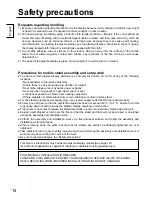 Предварительный просмотр 14 страницы Panasonic TY-ST58PF20 Installation Instructions Manual